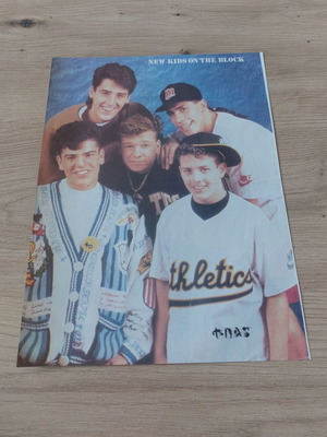 New Kids on the Block poster used, bold and beautiful 90s