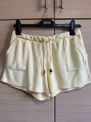 Sugarfree βελουτέ σορτς σαν καινούργιο, κίτρινο, μέγεθος L