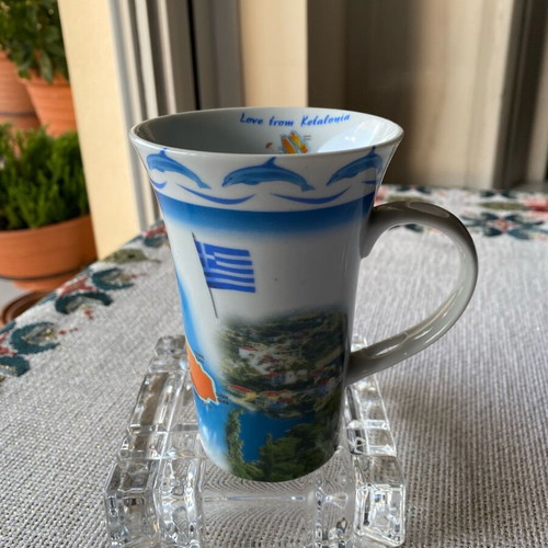 Vintage mug from beautiful Kefalonia in like-new condition