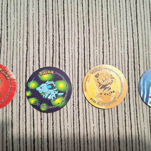 Pokemon vintage tazos set of 6