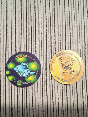 Pokemon vintage tazos set of 6