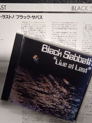 Black Sabbath Live at Last CD μεταχειρισμένο, ιαπωνική έκδοση