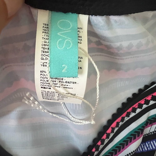 Swimsuit new women's size S/M pink and colorful