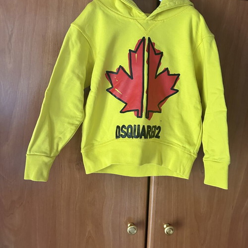 Dsquared2 Hoodie Kids 4 Years Old Like New Yellow