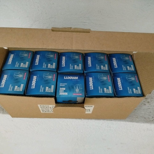 E27 28w halogen bulbs new, pack of 10