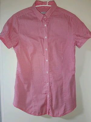 Belmonte women's shirt red checkered Medium new unworn