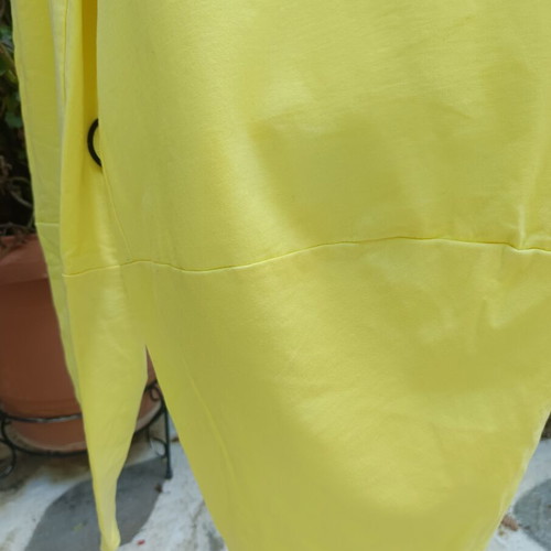 Cotton Salvari pants one size yellow new, made in Italy