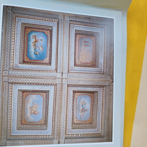 Set of 8 historical engravings and floor plans from Ermoupolis like new
