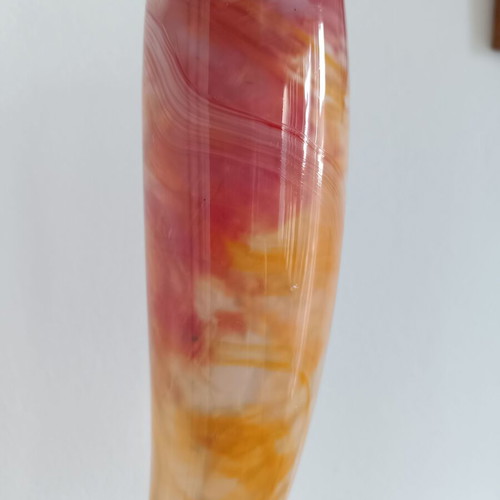 Vintage large blown glass vase in Murano style, like new