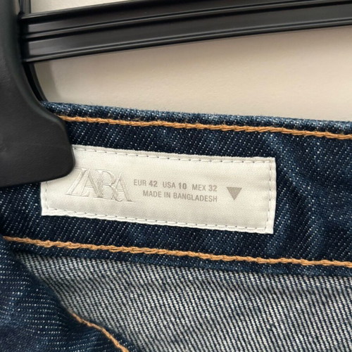 Zara high-waist dark blue jeans like new, size XL