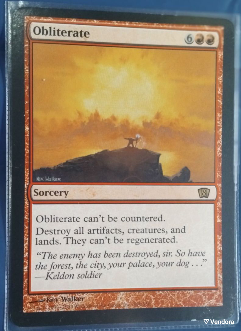 obliterate mtg card [204x] [Eighth Edition] [Foil]  Face to Face Games may be 1st or Unlimited Edition Obliterate | Magic: the Gathering