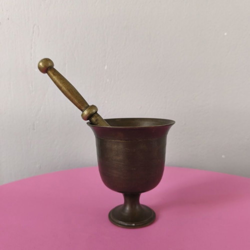 Bronze mortar used, large