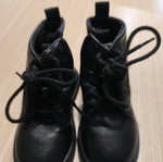 Zara kids boots used, size 22, black shoes