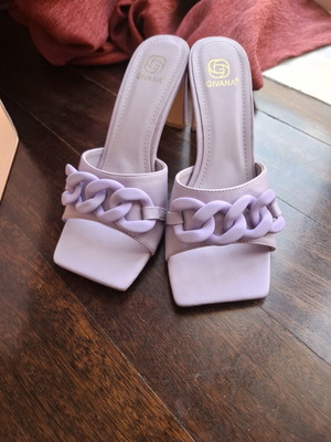 Mules like new, size 38, purple lilac
