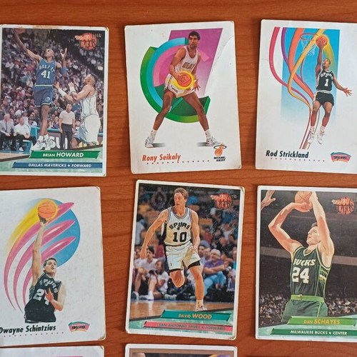 NBA Fleer and Topps collectible cards used, pack of 20