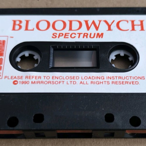 Bloodwych (Image Works) ZX Spectrum cassette used