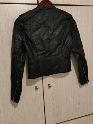 Leather black jacket Shein XS used