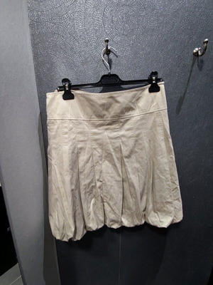 Y2K Vintage Mini Skirt Virgin Prunes by Mikro New Beige