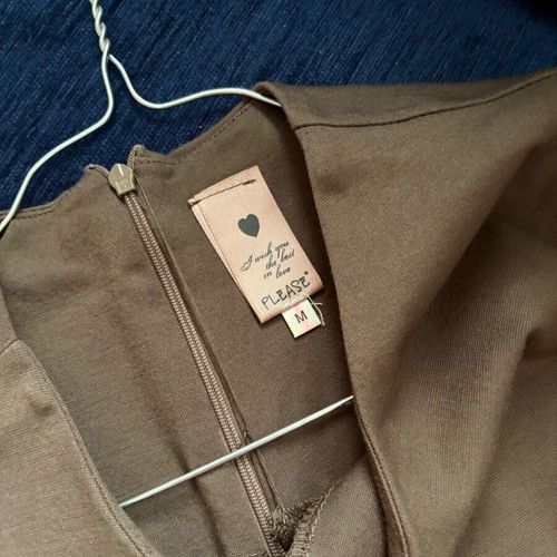 Please sleeveless dress like new, cotton oil, size M