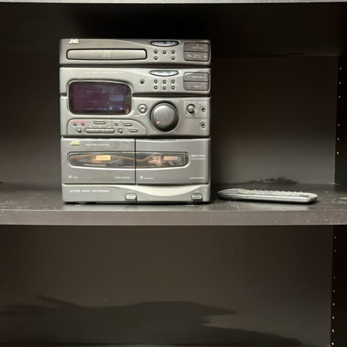 Office bookcase with sound system and radio new
