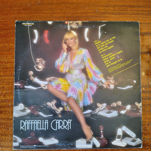 Raffaella Carrà vinyl record bundle used, 2 rare LPs 1977 & 1983