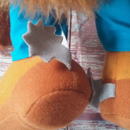 Plush Sheriff Beaver used Sommerland, height 35 cm