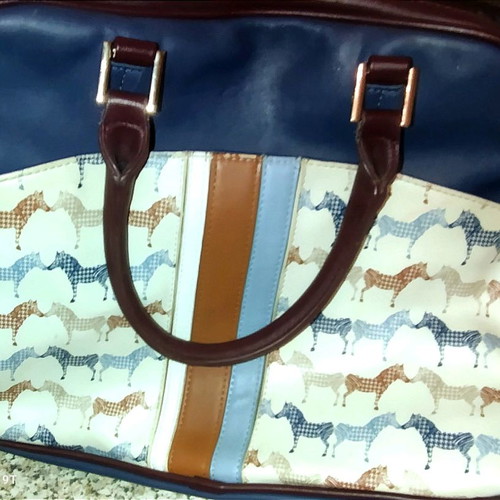 Axel hand bag used with multiple compartments synthetic leather