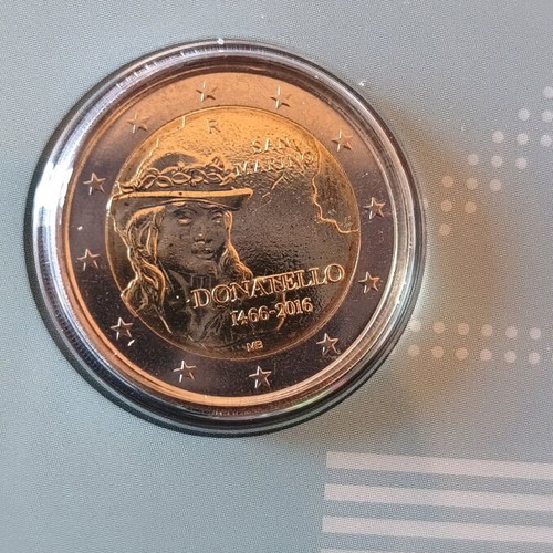 Collectible 2 euro coin San Marino 2016 Donatello new in blister