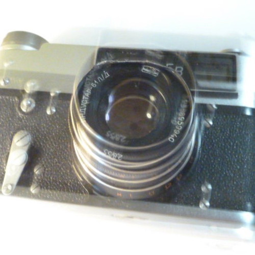 Old Russian FED5B camera used with case