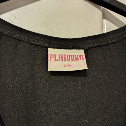 Platinum sleeveless dress like new with decorative front design