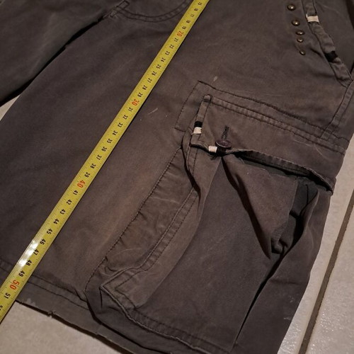 Men's Cargo Fishbone Bermuda shorts like new, brown