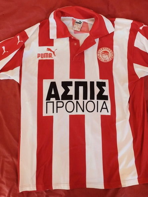 Olympiacos football jersey 98-99 used, authentic collectible