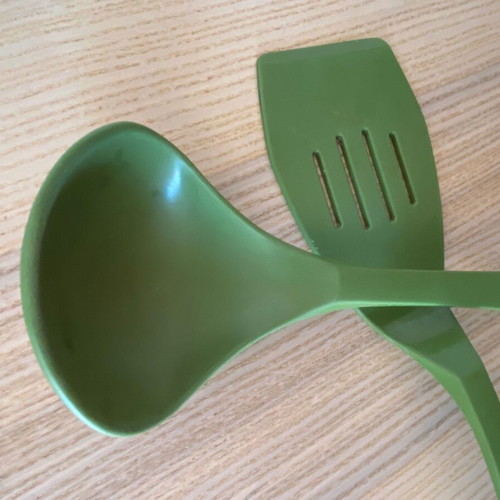 Addis green kitchen utensil set used