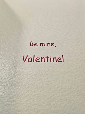 Valentines Day card new