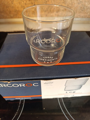 Arcoroc Log water glass set 270ml, pack of 5, new
