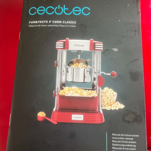 Cecotec popcorn machine like new