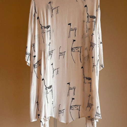 Tunic Small/Medium with Giraffe Pattern