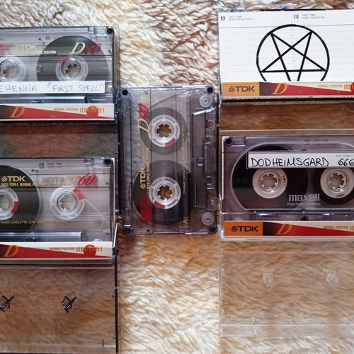 Lot of 4 Norwegian Black Metal cassette tapes, home-recorded