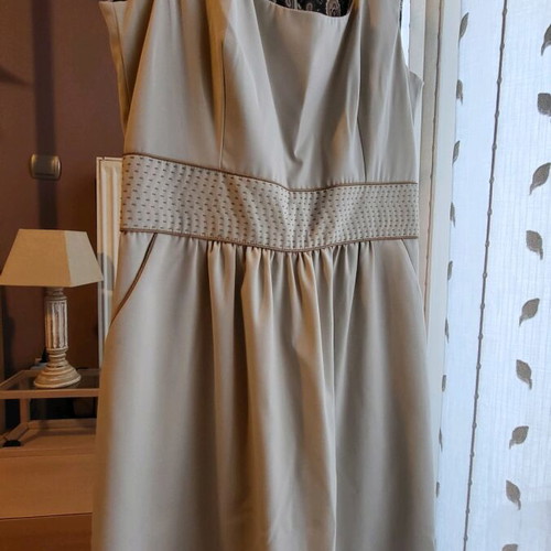 Nissa office dress beige like new, size L