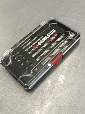 Parkside metal drill bits new, sizes 2 to 8