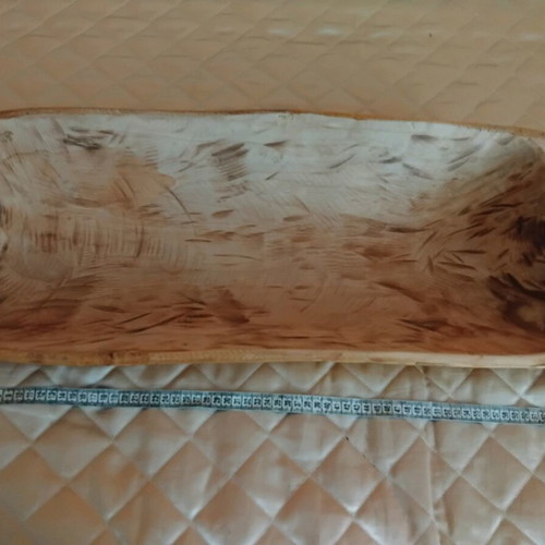 Authentic wooden trough used, over 70 years old