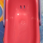 Small cloth doll with bed like new