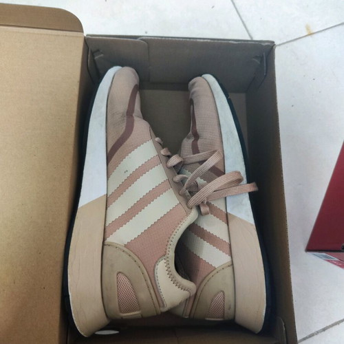 Adidas sneakers size 38 used, beige and pink
