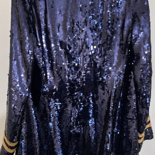 Polo Ralph Lauren women's sequin jacket dark blue size S like new