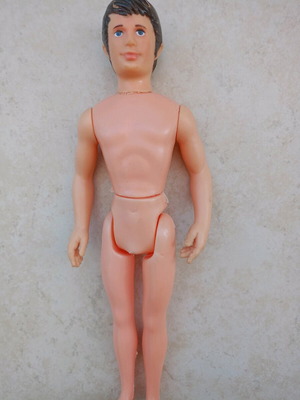 Man doll used, 80s-90s vintage, collector's item