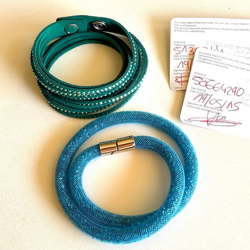 Swarovski bracelet set like new, colorful, 2015 collection