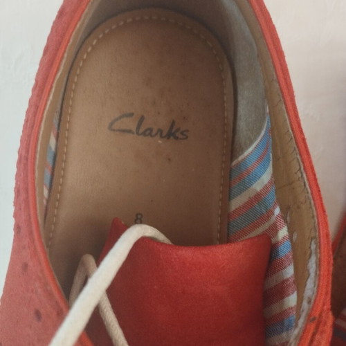 Clarks men's suede shoes like new, size 42
