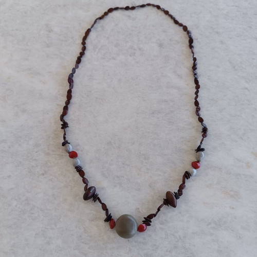 Handmade necklace like new, 37cm length, summer style
