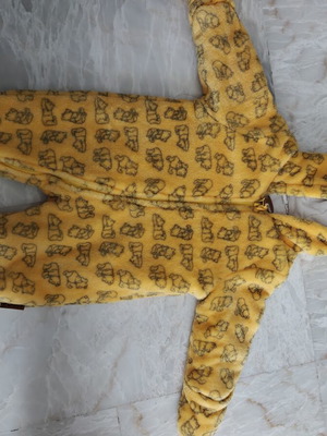 Winnie the Pooh Baby Romper like new with hood