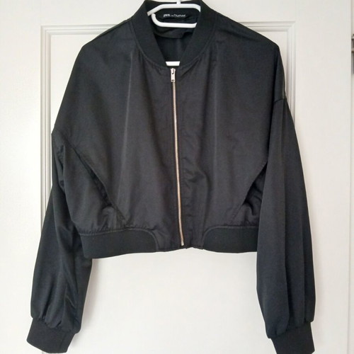 Zara women's spring jacket black like new